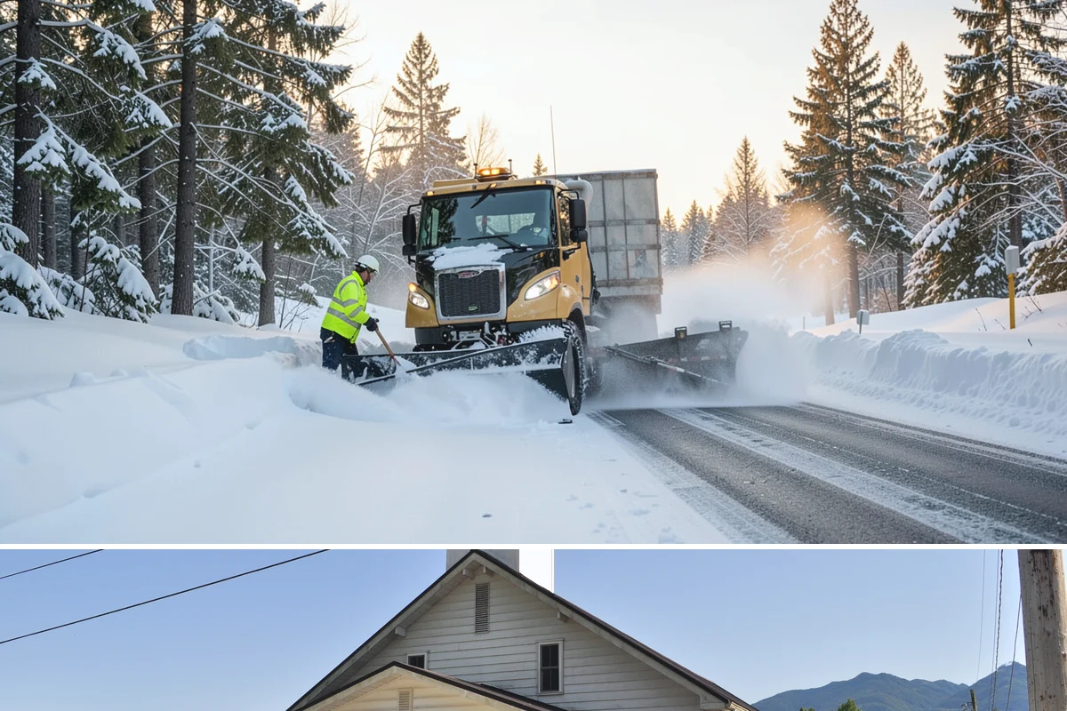Restaurant Parking Lot Snow Removal in Concrete, Skagit County, WA - Restaurant lots in Western Washington see the most winter demand from December through February, when after-dark freezes follow...
