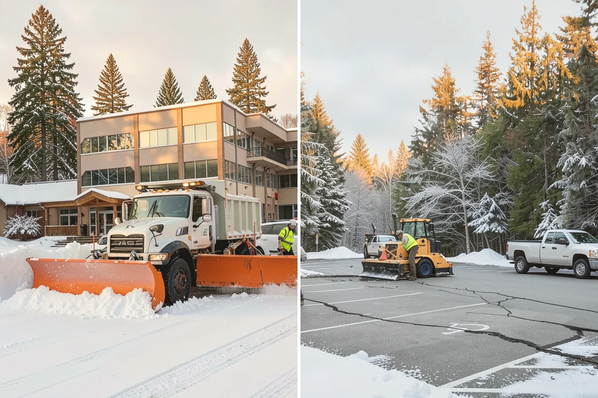 Restaurant Parking Lot Snow Removal in Covington, King County, WA - Confirm service hours and entrance layout with restaurant management