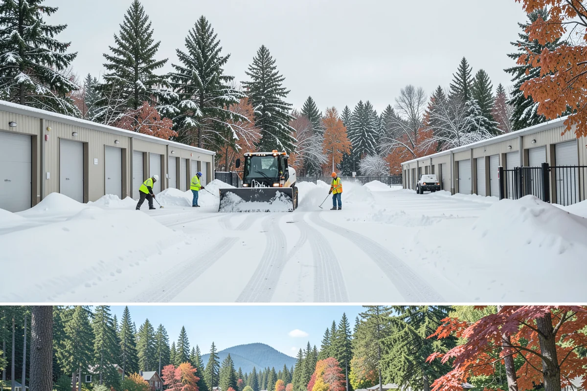 Restaurant Parking Lot Snow Removal in Covington, King County, WA - Restaurant lots in Western Washington see the most winter demand from December through February, when after-dark freezes follow...
