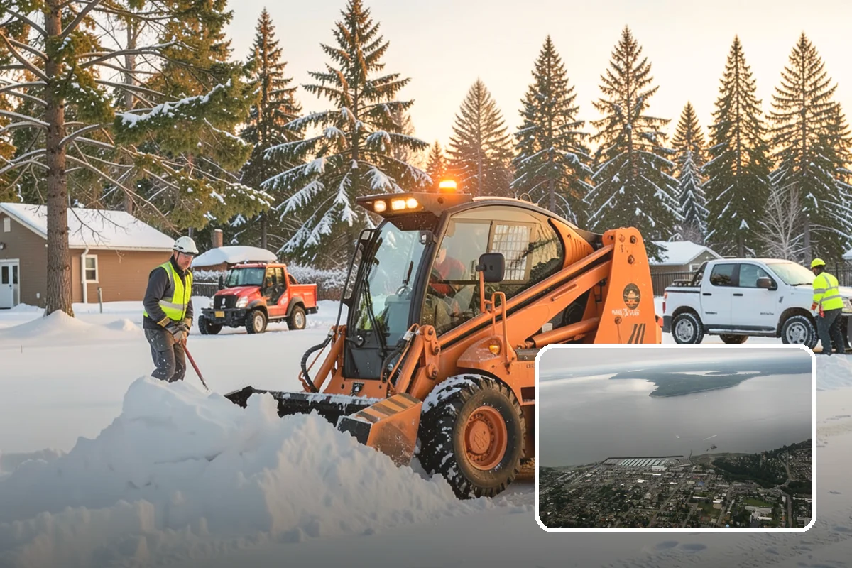 Restaurant Parking Lot Snow Removal in Des Moines, King County, WA - Diners can park and reach the door without navigating ice