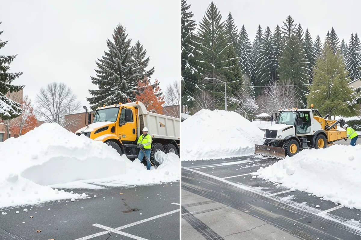 Restaurant Parking Lot Snow Removal in Duvall, King County, WA - Confirm service hours and entrance layout with restaurant management