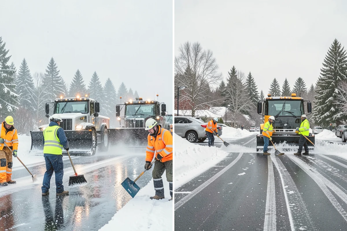 Restaurant Parking Lot Snow Removal in Eatonville, Pierce County, WA - Confirm service hours and entrance layout with restaurant management