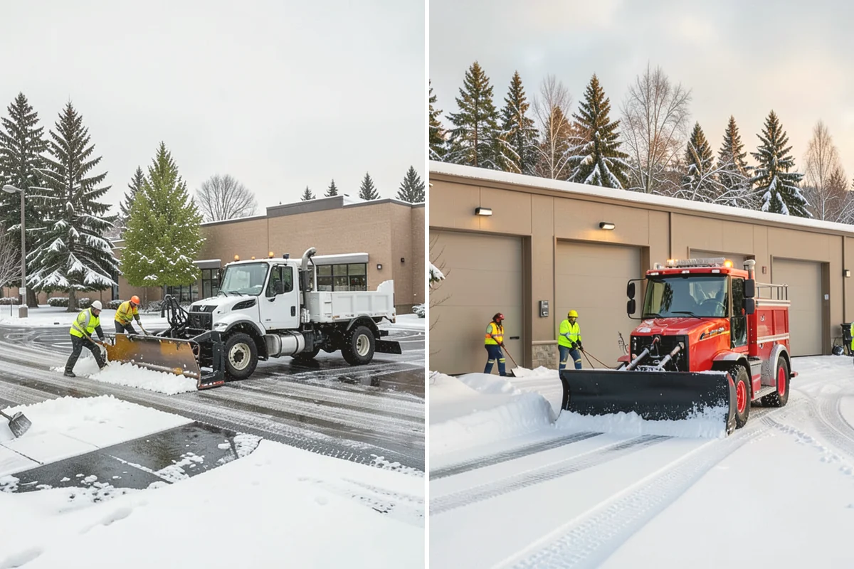 Restaurant Parking Lot Snow Removal in Edgewood, Pierce County, WA - Confirm service hours and entrance layout with restaurant management