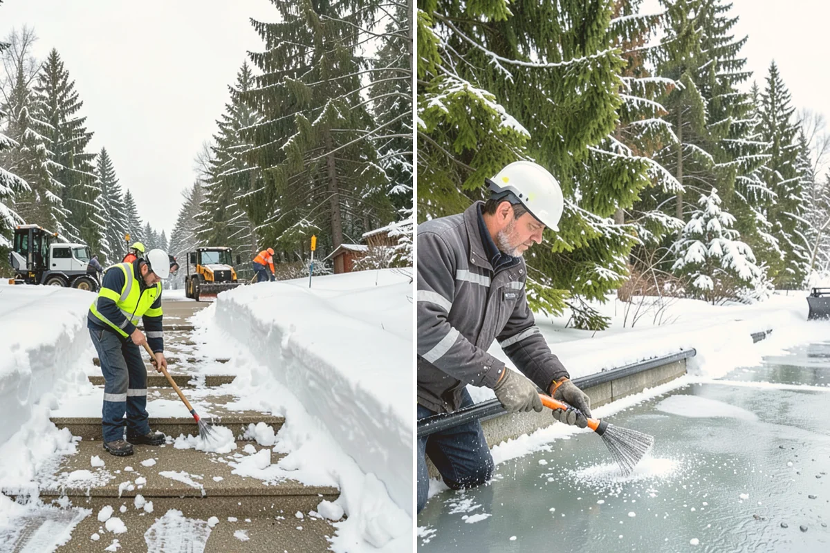 Restaurant Parking Lot Snow Removal in Edmonds, Snohomish County, WA - Confirm service hours and entrance layout with restaurant management