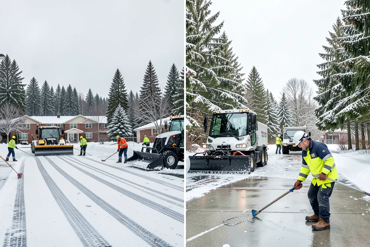 Restaurant Parking Lot Snow Removal in Enumclaw, King County, WA - Confirm service hours and entrance layout with restaurant management
