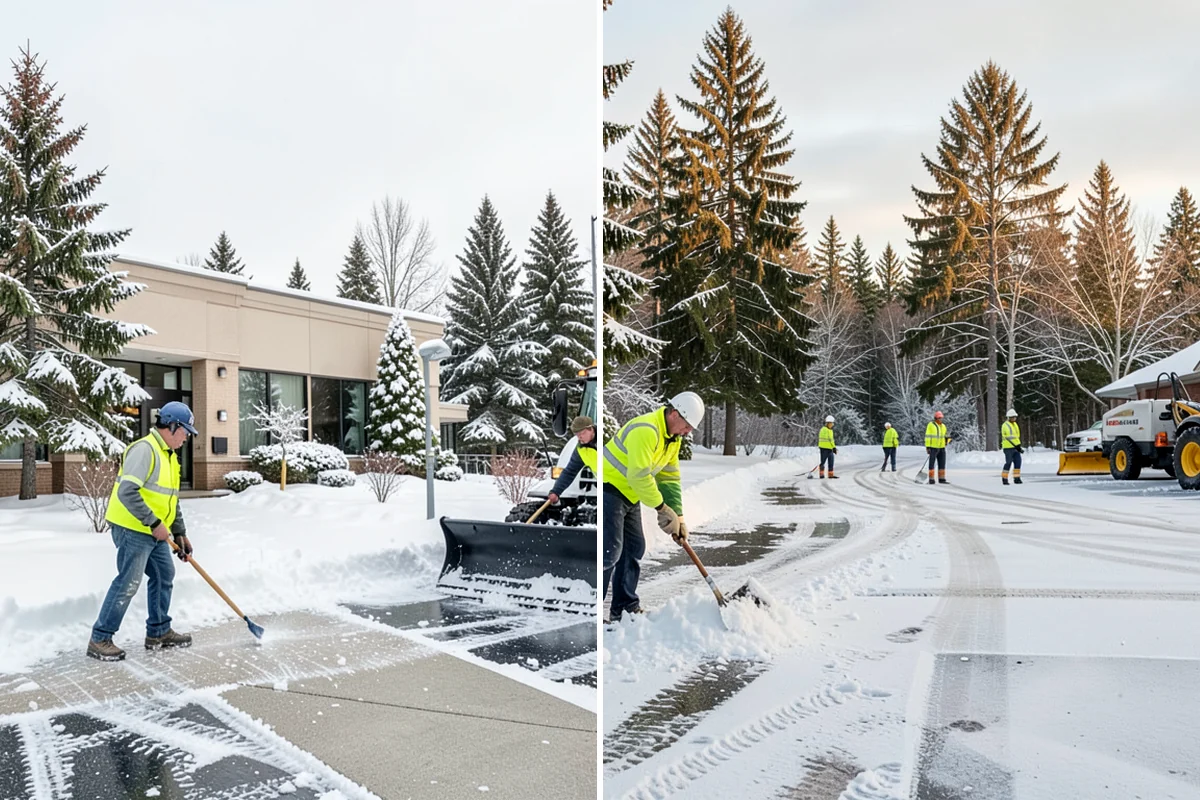 Restaurant Parking Lot Snow Removal in Federal Way, King County, WA - Confirm service hours and entrance layout with restaurant management