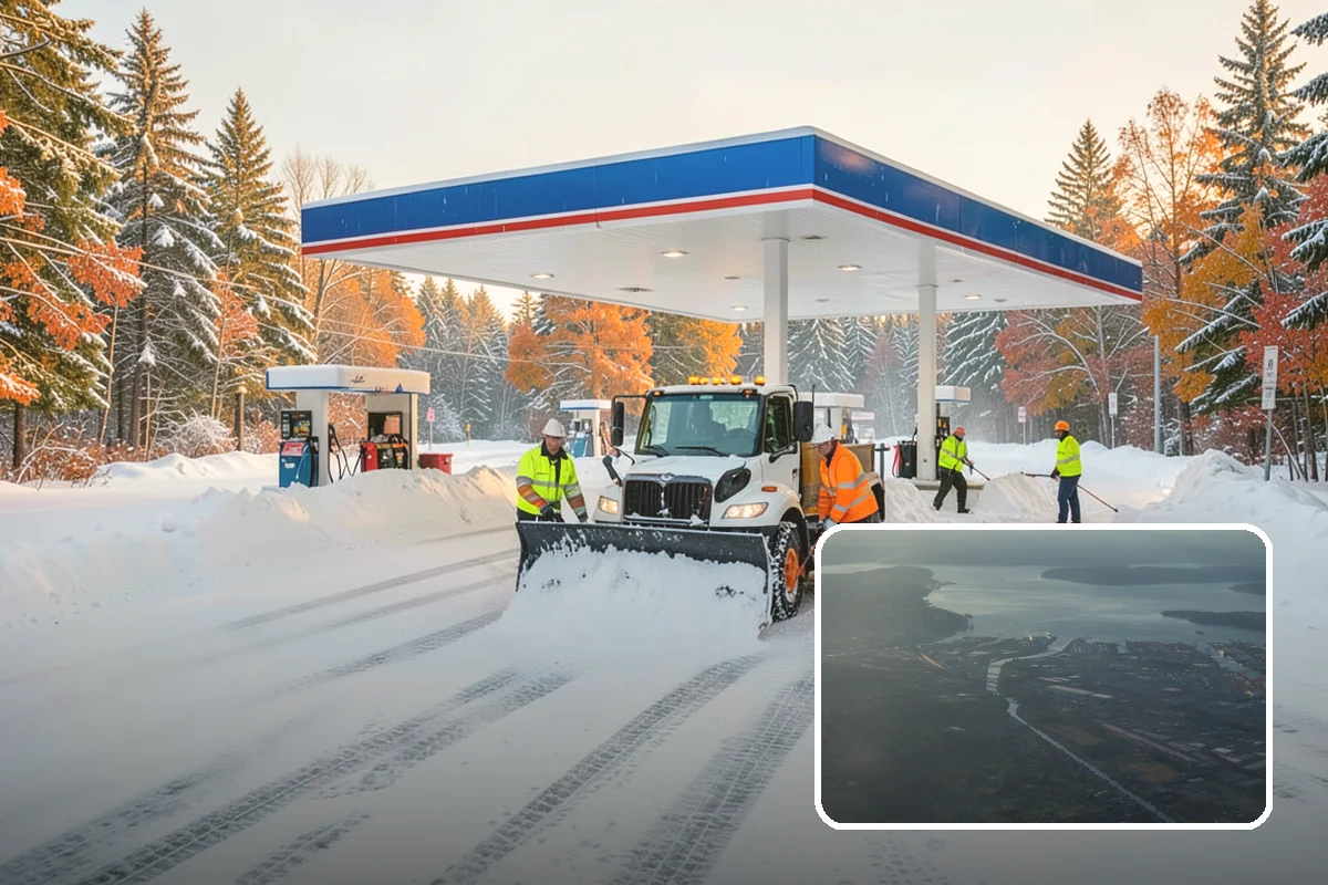 Restaurant Parking Lot Snow Removal in Fife, Pierce County, WA - Diners can park and reach the door without navigating ice