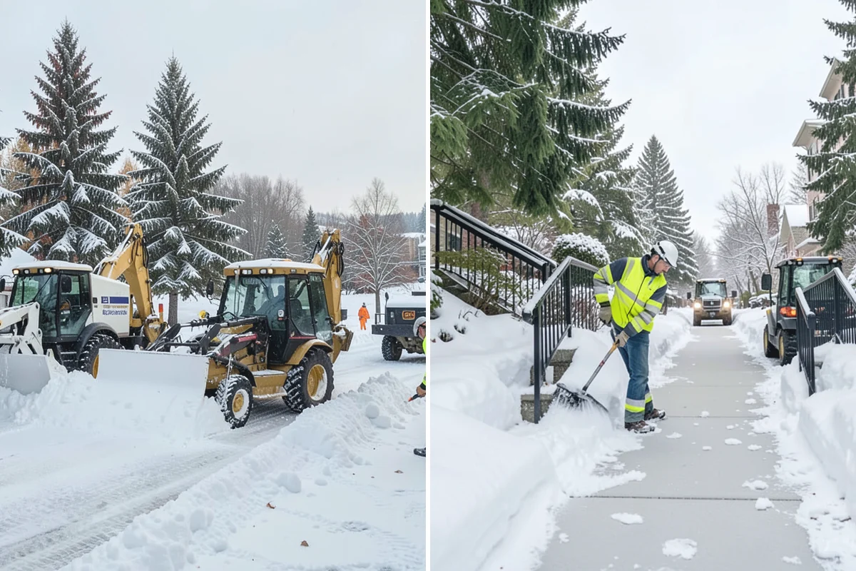 Restaurant Parking Lot Snow Removal in Granite Falls, Snohomish County, WA - Confirm service hours and entrance layout with restaurant management