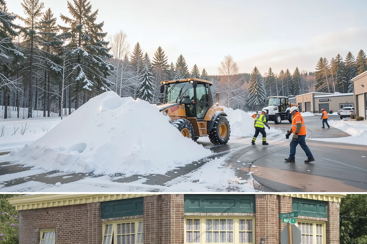 Restaurant Parking Lot Snow Removal in Hamilton, Skagit County, WA - Restaurant lots in Western Washington see the most winter demand from December through February, when after-dark freezes follow...