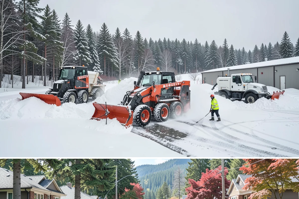 Restaurant Parking Lot Snow Removal in Hunts Point, King County, WA - Restaurant lots in Western Washington see the most winter demand from December through February, when after-dark freezes follow...