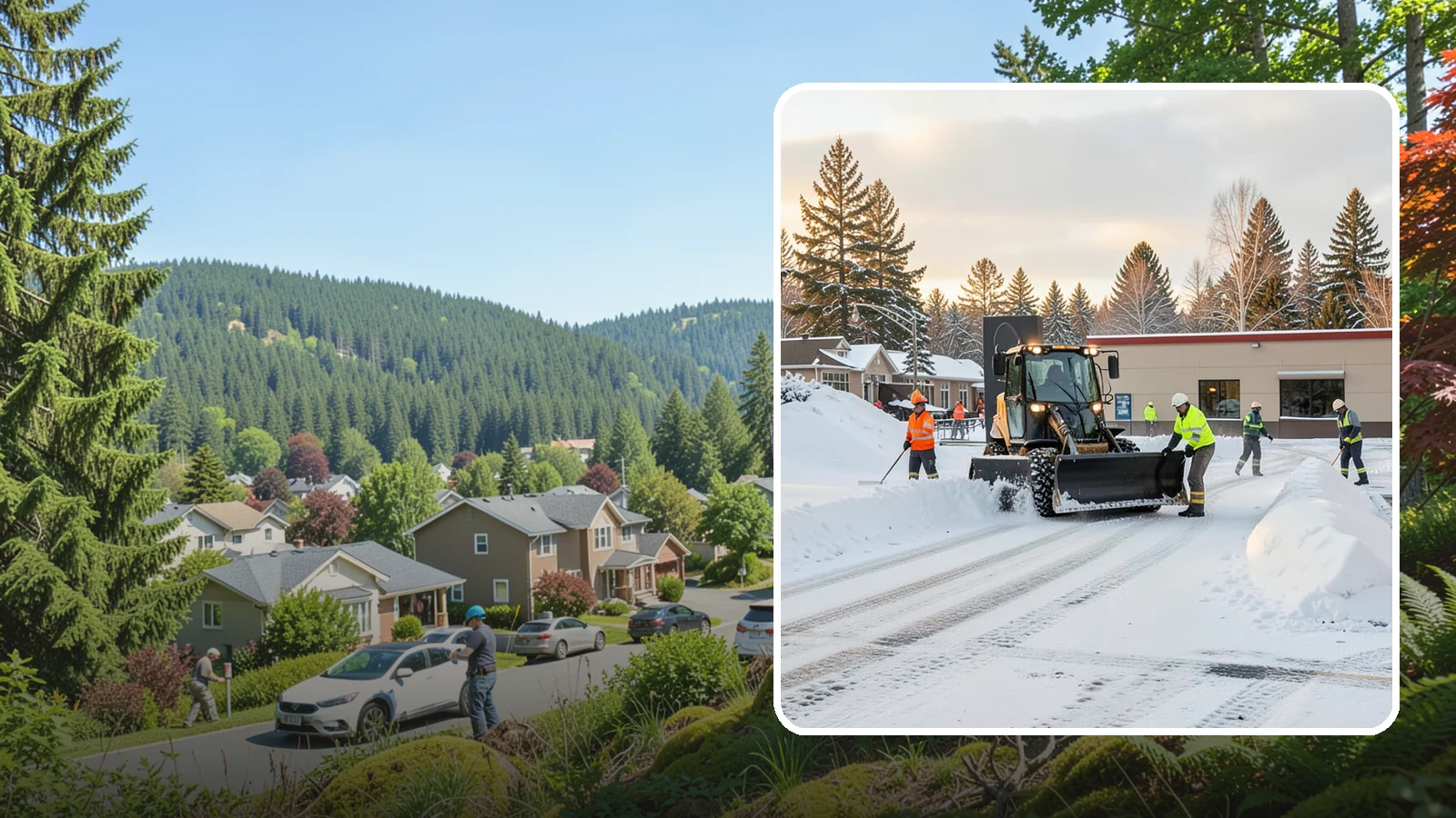 Restaurant Parking Lot Snow Removal in Index, Snohomish County, WA - We clear restaurant lots ahead of service so Western Washington diners can park and walk in safely during winter.