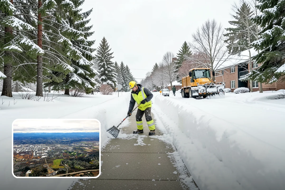Restaurant Parking Lot Snow Removal in Kent, King County, WA - Diners can park and reach the door without navigating ice