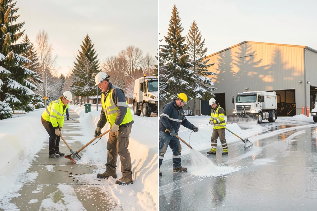 Restaurant Parking Lot Snow Removal in Kent, King County, WA - Confirm service hours and entrance layout with restaurant management