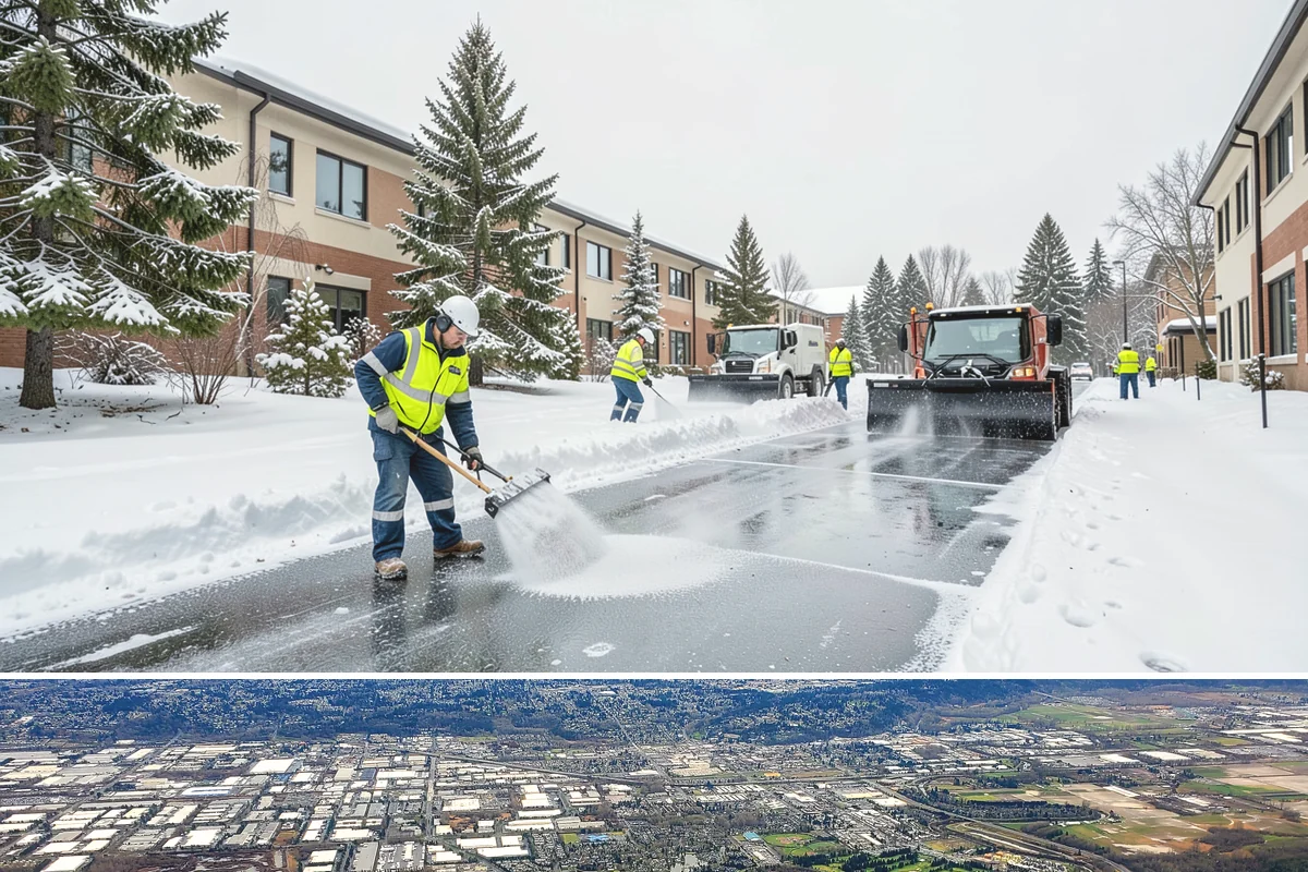 Restaurant Parking Lot Snow Removal in Kent, King County, WA - Restaurant lots in Western Washington see the most winter demand from December through February, when after-dark freezes follow...