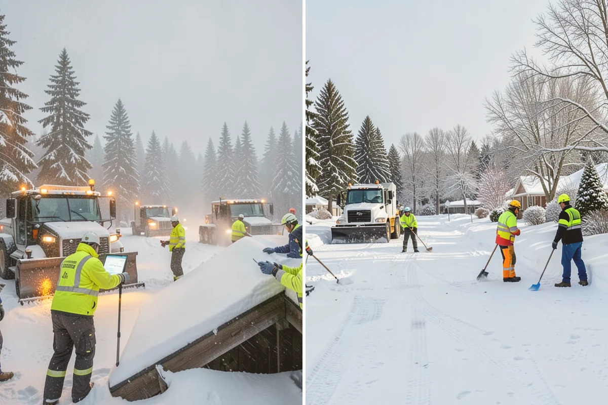 Restaurant Parking Lot Snow Removal in Kirkland, King County, WA - Confirm service hours and entrance layout with restaurant management