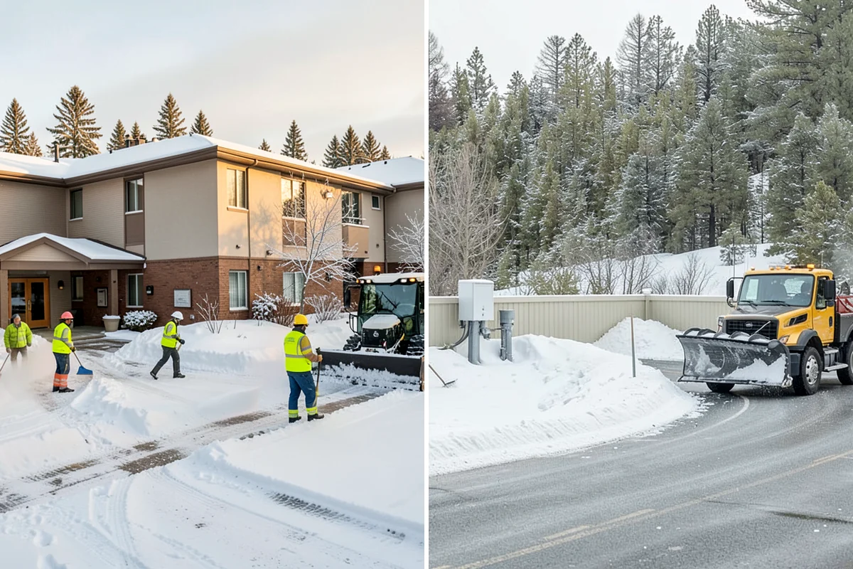 Restaurant Parking Lot Snow Removal in Lake Forest Park, King County, WA - Confirm service hours and entrance layout with restaurant management