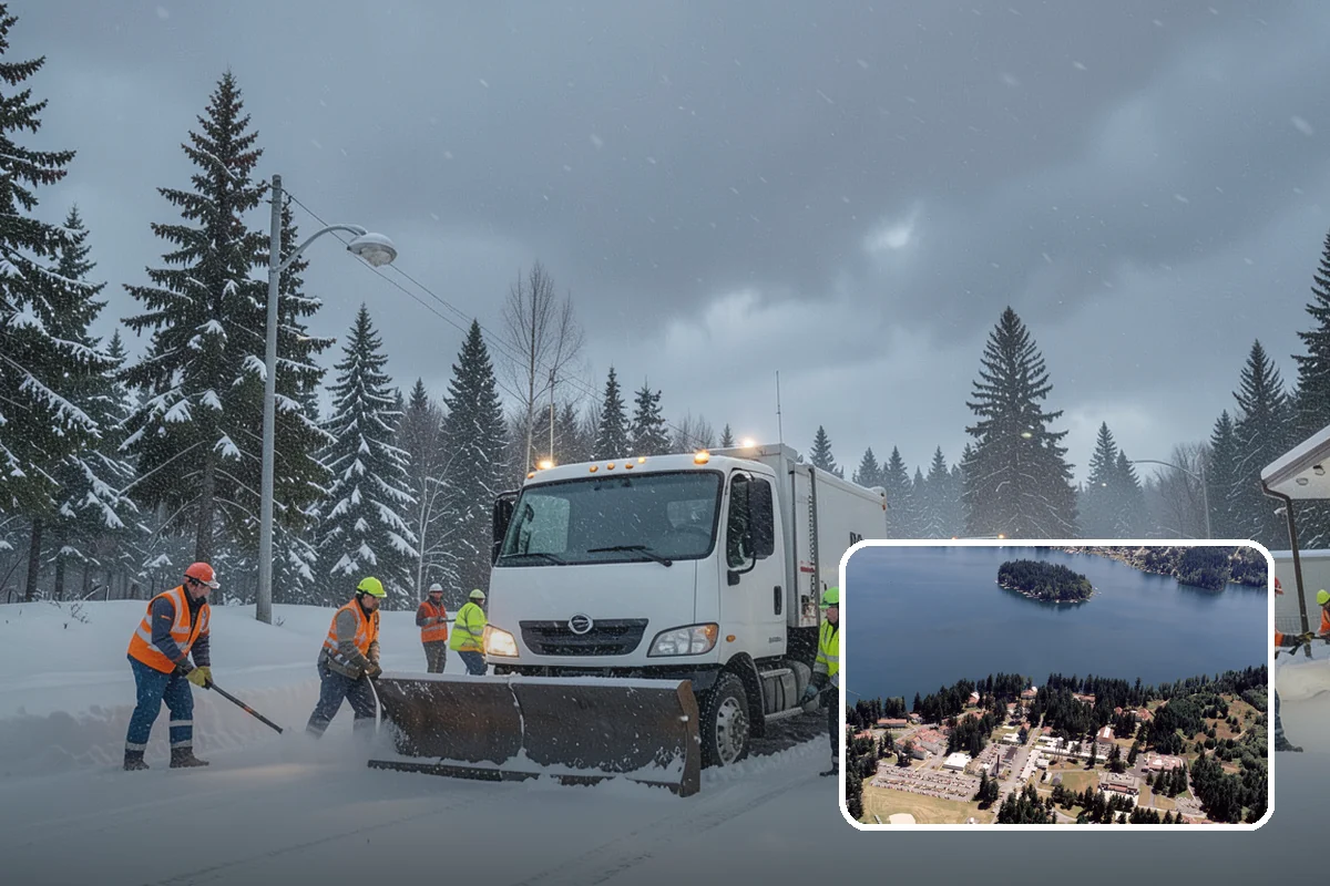 Restaurant Parking Lot Snow Removal in Lakewood, Pierce County, WA - Diners can park and reach the door without navigating ice