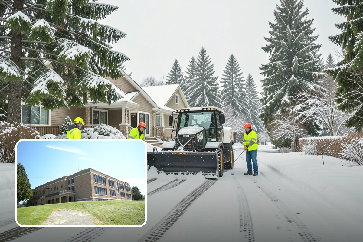 Restaurant Parking Lot Snow Removal in Maple Valley, King County, WA - Diners can park and reach the door without navigating ice