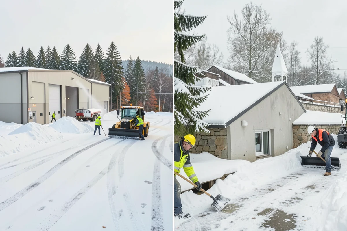 Restaurant Parking Lot Snow Removal in Mercer Island, King County, WA - Confirm service hours and entrance layout with restaurant management