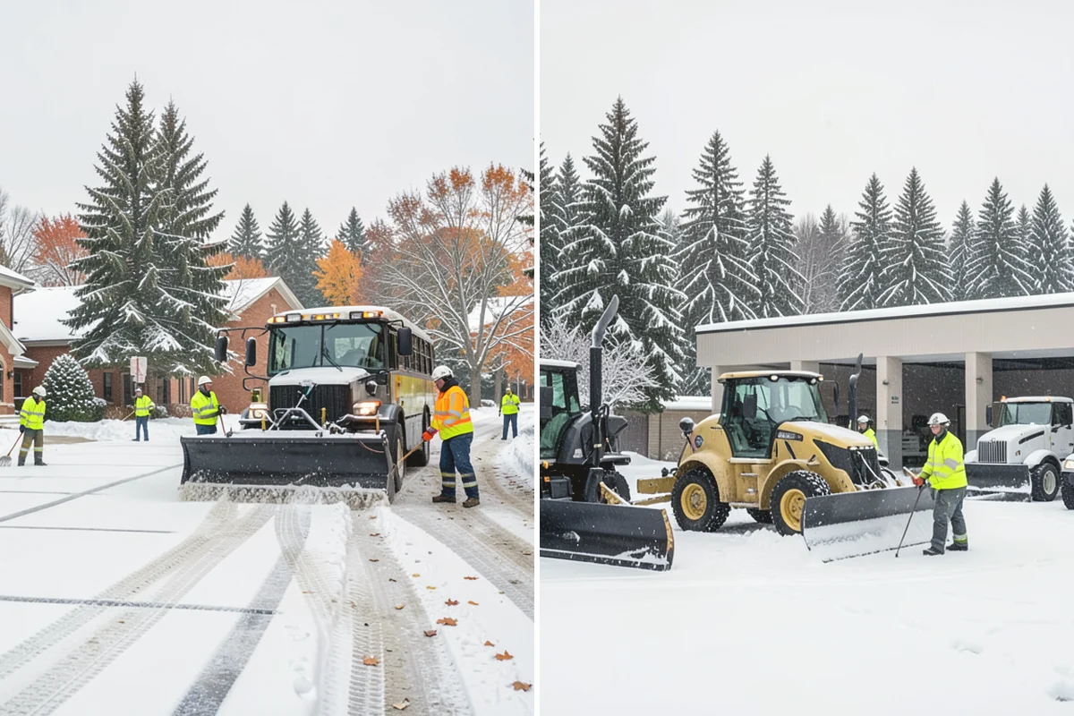Restaurant Parking Lot Snow Removal in Mill Creek, Snohomish County, WA - Confirm service hours and entrance layout with restaurant management