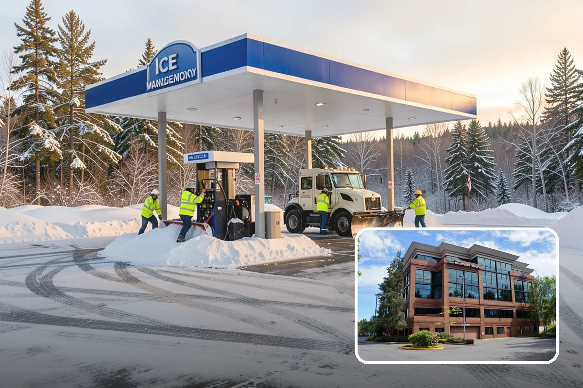 Restaurant Parking Lot Snow Removal in Mountlake Terrace, Snohomish County, WA - Diners can park and reach the door without navigating ice