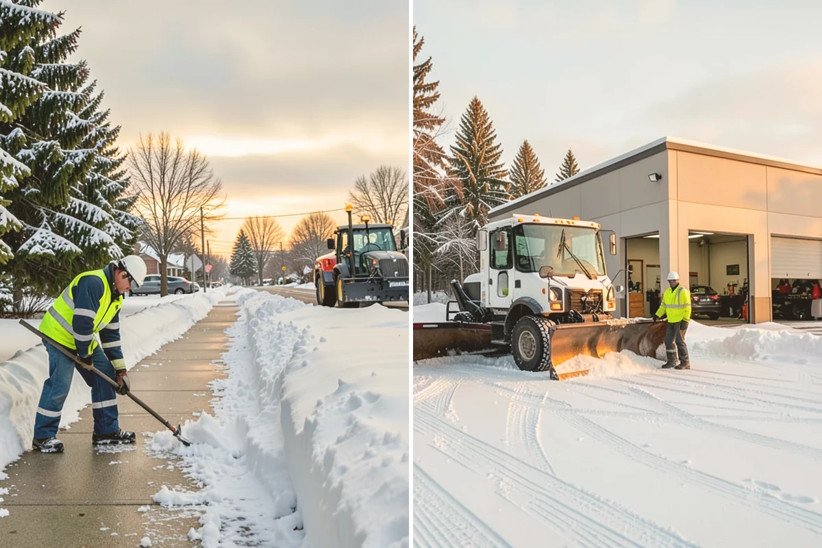 Restaurant Parking Lot Snow Removal in Newcastle, King County, WA - Confirm service hours and entrance layout with restaurant management