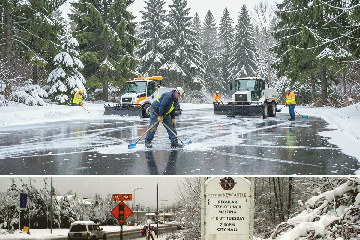 Restaurant Parking Lot Snow Removal in Newcastle, King County, WA - Restaurant lots in Western Washington see the most winter demand from December through February, when after-dark freezes follow...