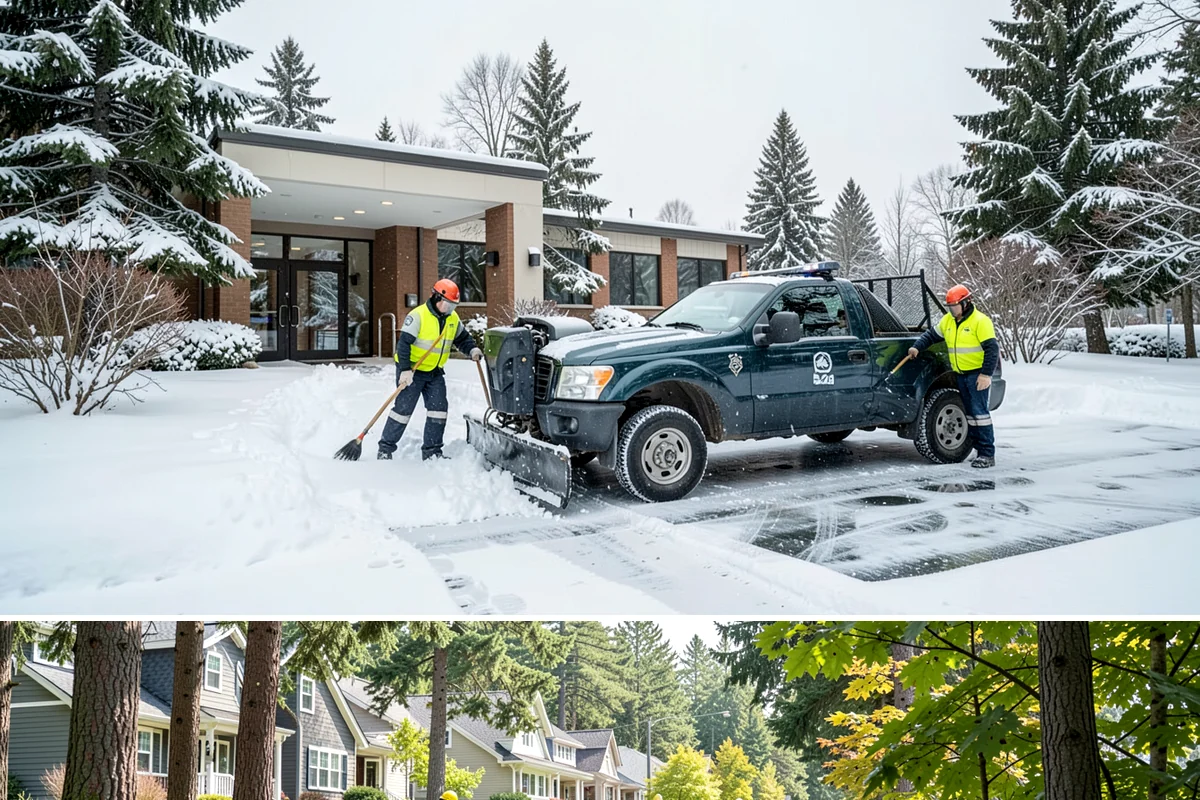 Restaurant Parking Lot Snow Removal in Normandy Park, King County, WA - Restaurant lots in Western Washington see the most winter demand from December through February, when after-dark freezes follow...