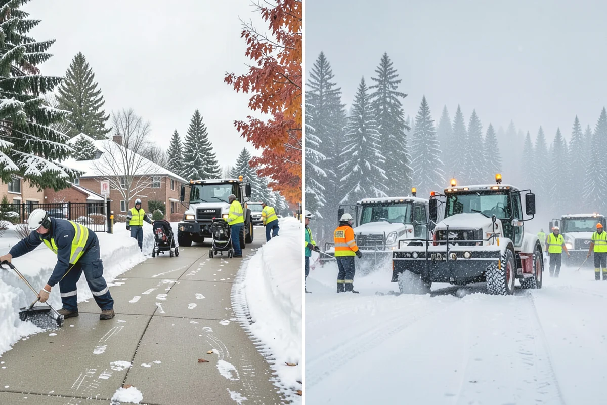 Restaurant Parking Lot Snow Removal in North Bend, King County, WA - Confirm service hours and entrance layout with restaurant management