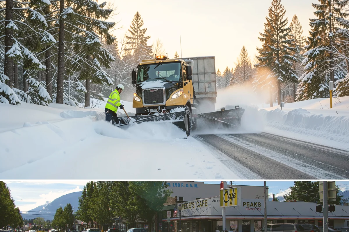 Restaurant Parking Lot Snow Removal in North Bend, King County, WA - Restaurant lots in Western Washington see the most winter demand from December through February, when after-dark freezes follow...