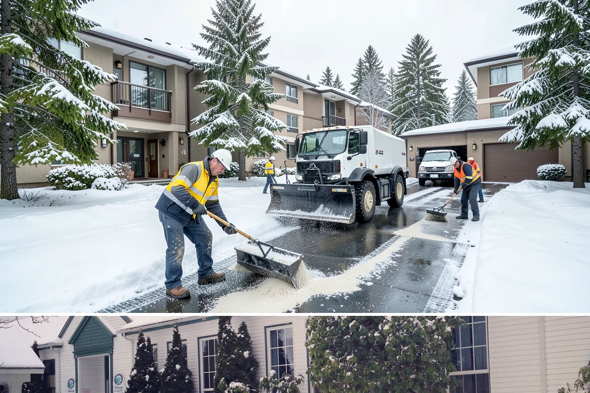 Restaurant Parking Lot Snow Removal in Pacific, King County, WA - Restaurant lots in Western Washington see the most winter demand from December through February, when after-dark freezes follow...
