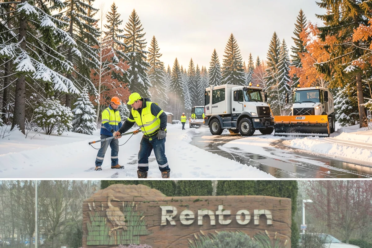 Restaurant Parking Lot Snow Removal in Renton, King County, WA - Restaurant lots in Western Washington see the most winter demand from December through February, when after-dark freezes follow...