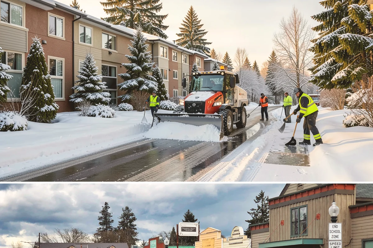 Restaurant Parking Lot Snow Removal in Roy, Pierce County, WA - Restaurant lots in Western Washington see the most winter demand from December through February, when after-dark freezes follow...