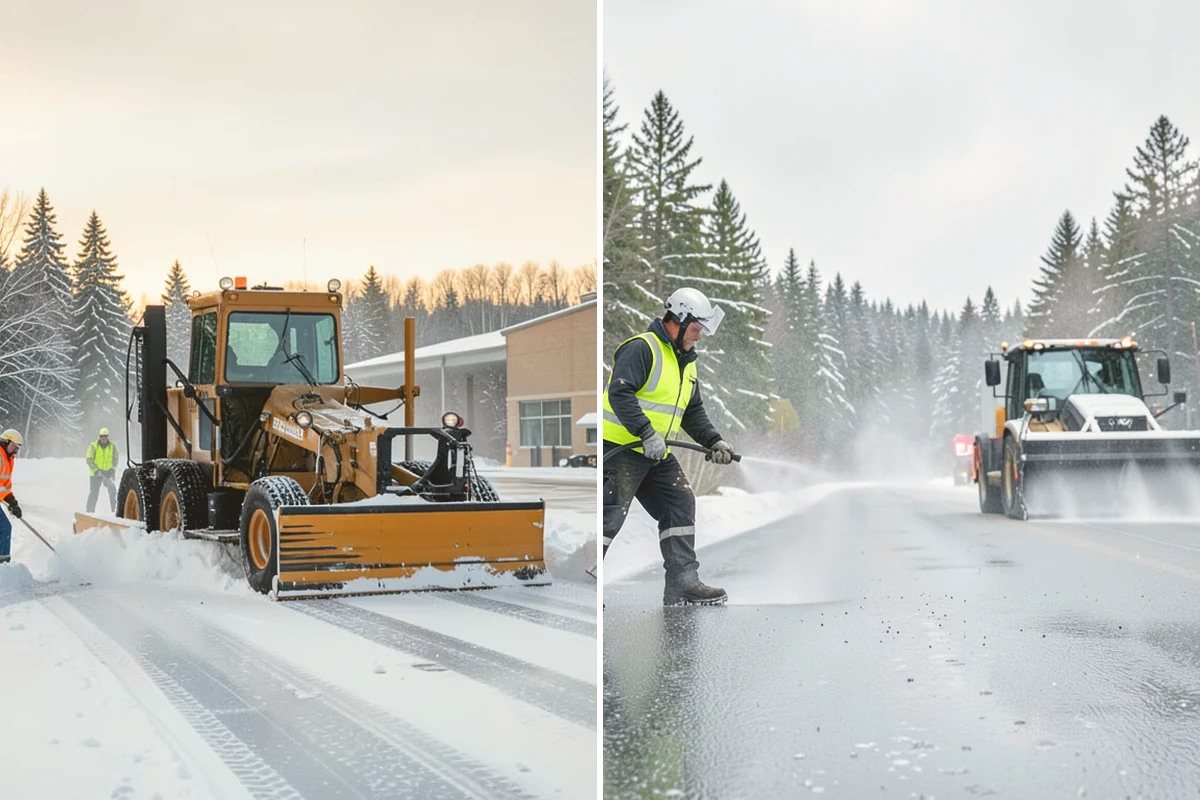 Restaurant Parking Lot Snow Removal in Sammamish, King County, WA - Confirm service hours and entrance layout with restaurant management