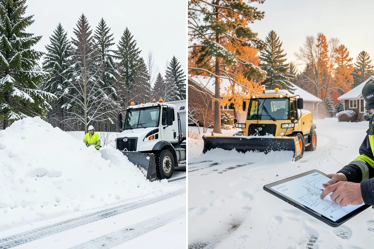 Restaurant Parking Lot Snow Removal in Sedro-Woolley, Skagit County, WA - Confirm service hours and entrance layout with restaurant management
