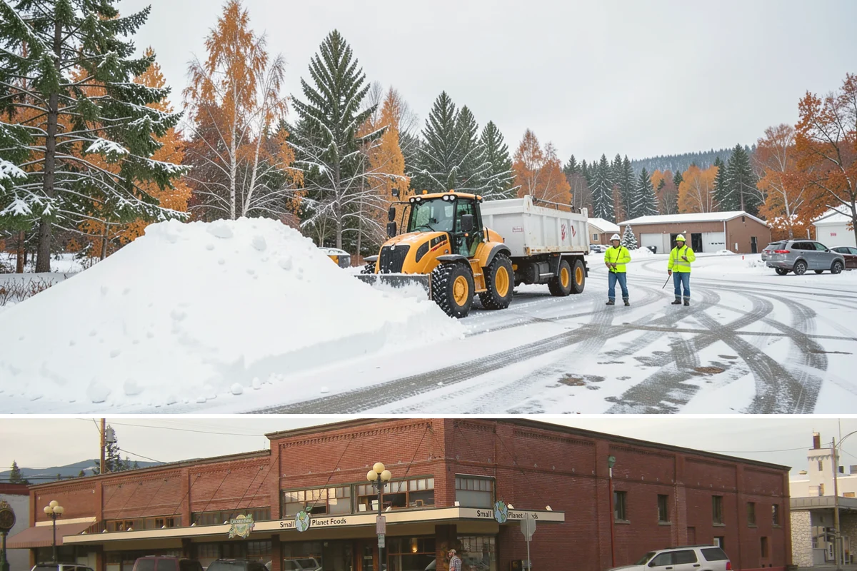 Restaurant Parking Lot Snow Removal in Sedro-Woolley, Skagit County, WA - Restaurant lots in Western Washington see the most winter demand from December through February, when after-dark freezes follow...