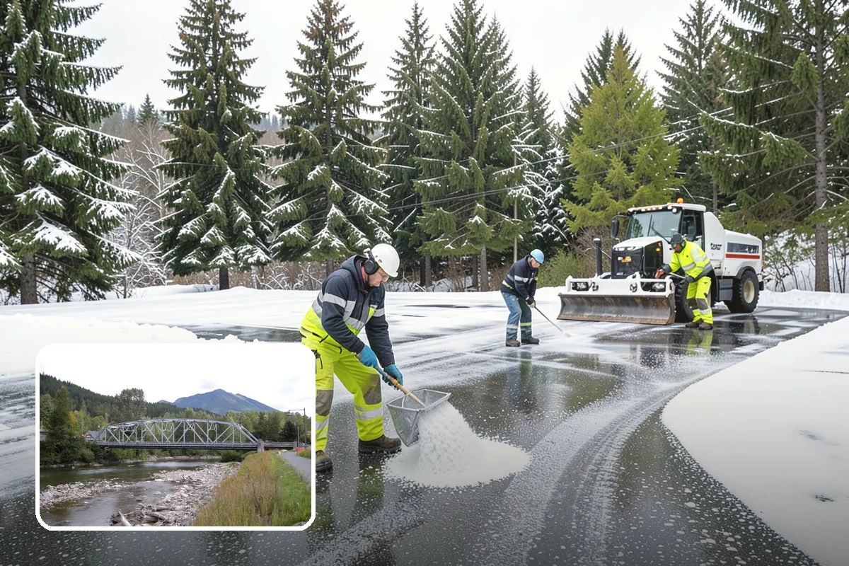 Restaurant Parking Lot Snow Removal in Skykomish, King County, WA - Diners can park and reach the door without navigating ice