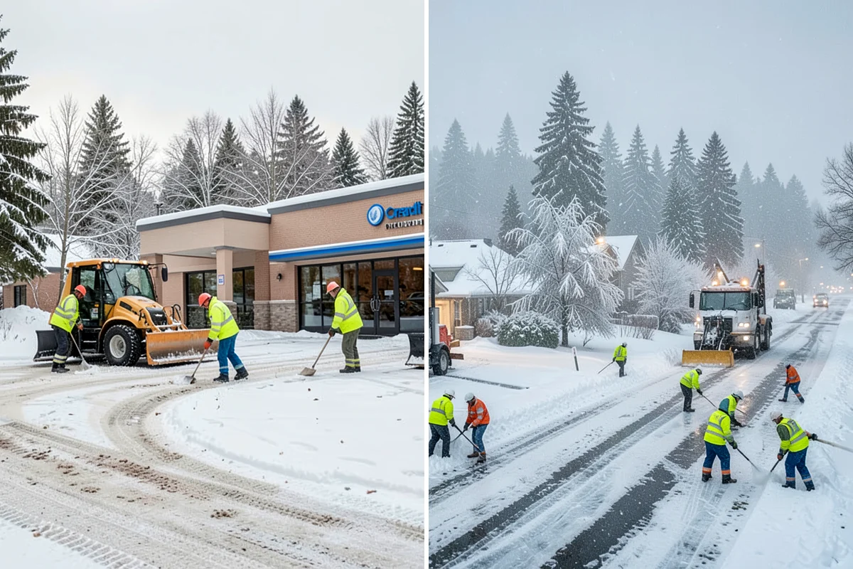 Restaurant Parking Lot Snow Removal in Snoqualmie, King County, WA - Confirm service hours and entrance layout with restaurant management
