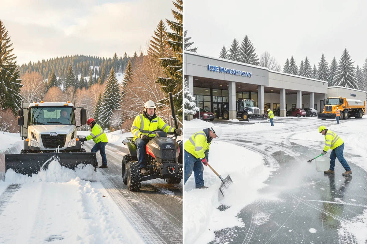 Restaurant Parking Lot Snow Removal in Stanwood, Snohomish County, WA - Confirm service hours and entrance layout with restaurant management