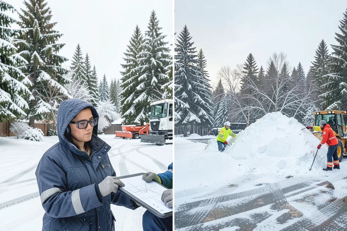 Restaurant Parking Lot Snow Removal in Sumner, Pierce County, WA - Confirm service hours and entrance layout with restaurant management