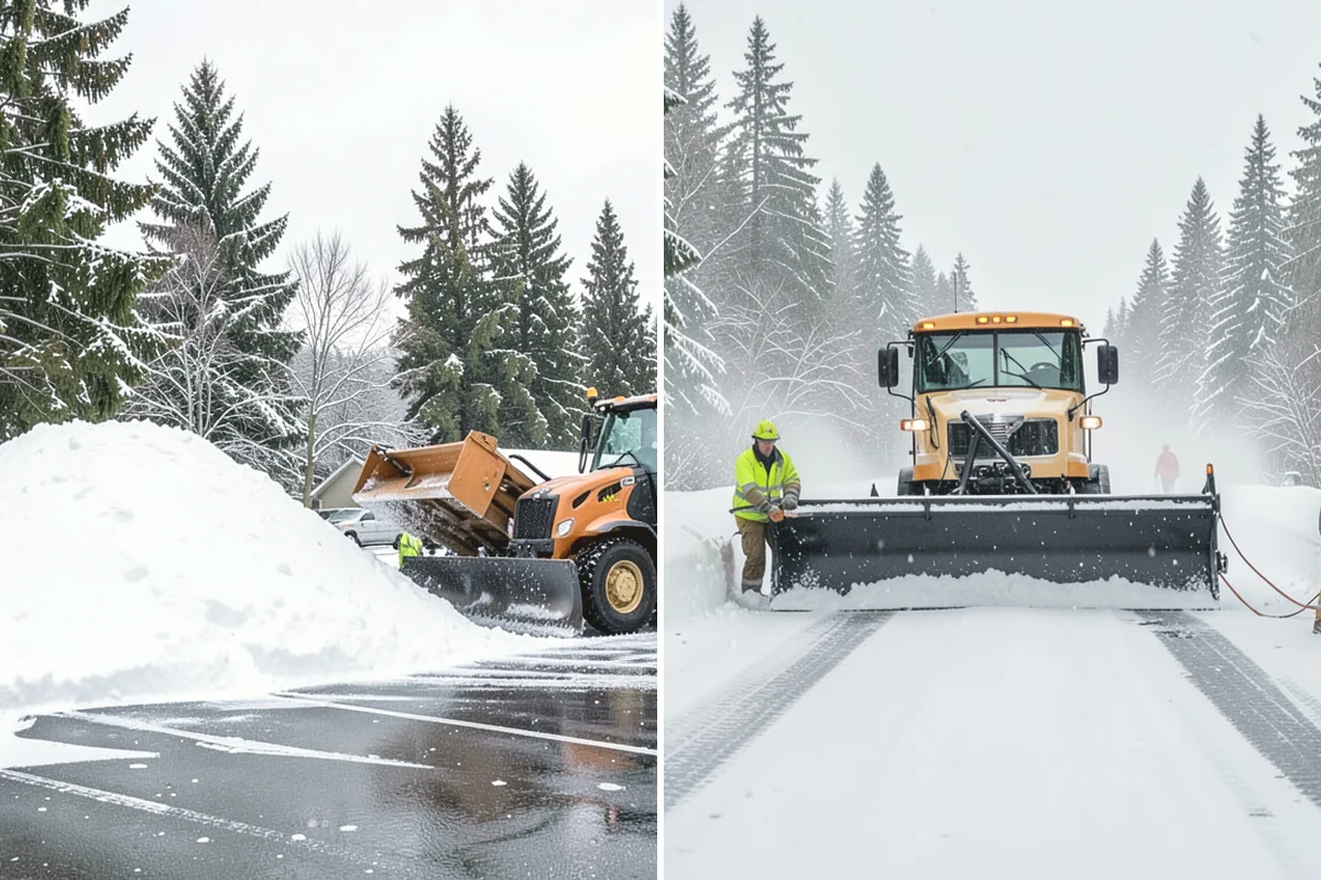 Restaurant Parking Lot Snow Removal in Tukwila, King County, WA - Confirm service hours and entrance layout with restaurant management