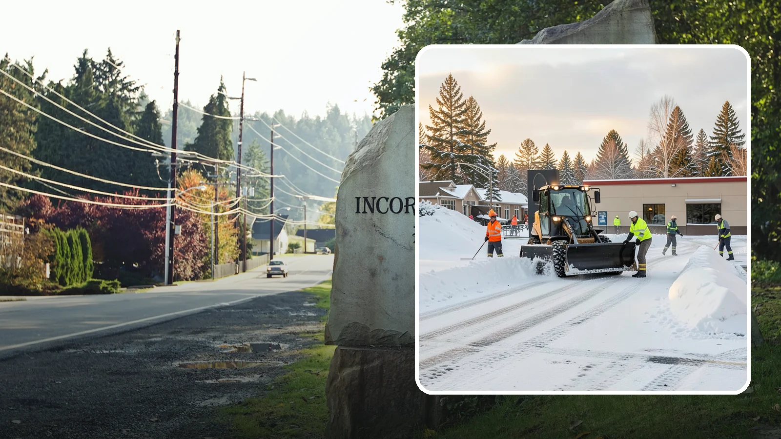 Restaurant Parking Lot Snow Removal in Wilkeson, Pierce County, WA - We clear restaurant lots ahead of service so Western Washington diners can park and walk in safely during winter.