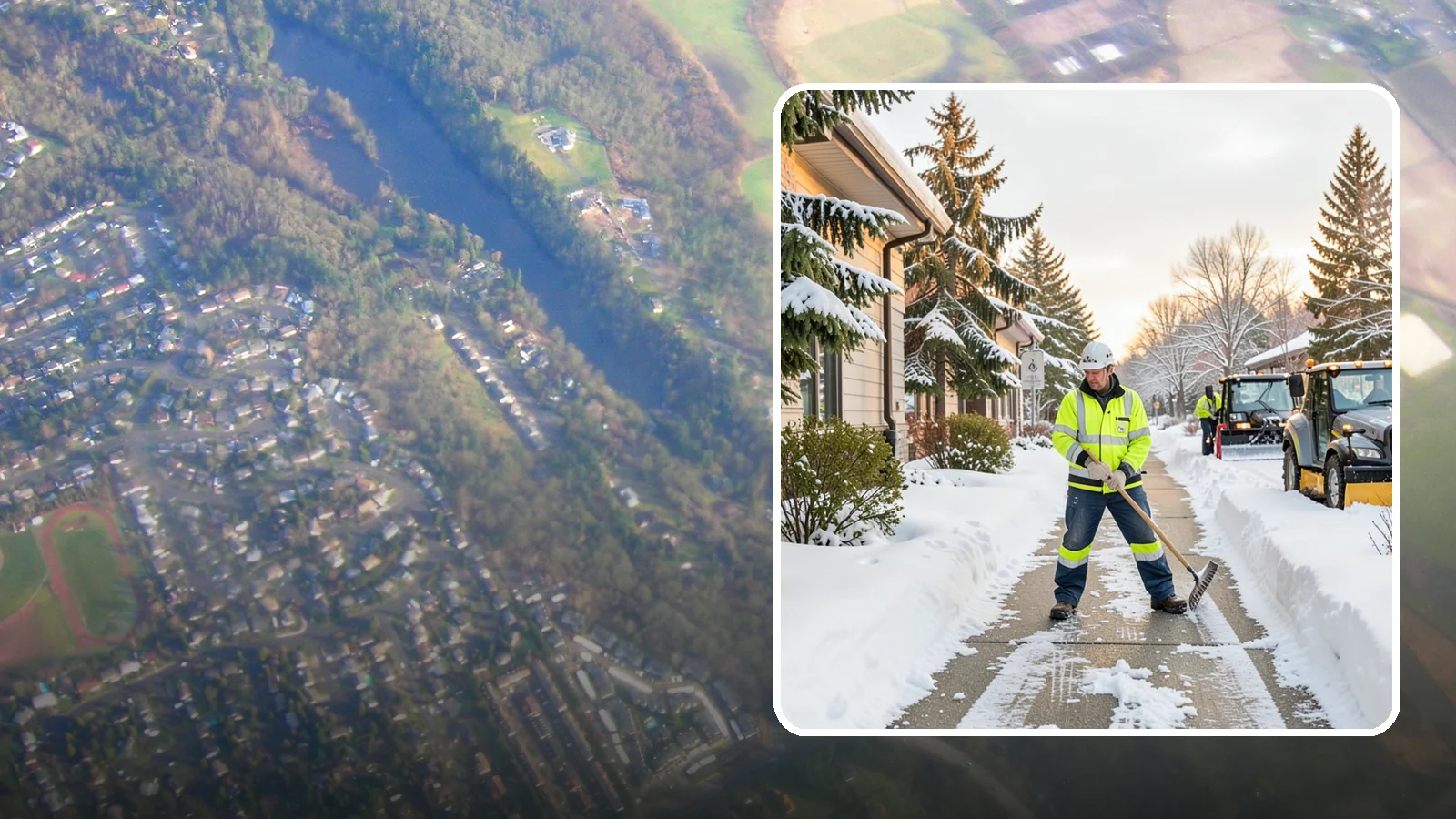 Restaurant Sidewalk Clearing in Algona, King County, WA - Patron-entrance sidewalk clearing for Western Washington restaurants, keeping entry walks and waiting areas safe through lunch...