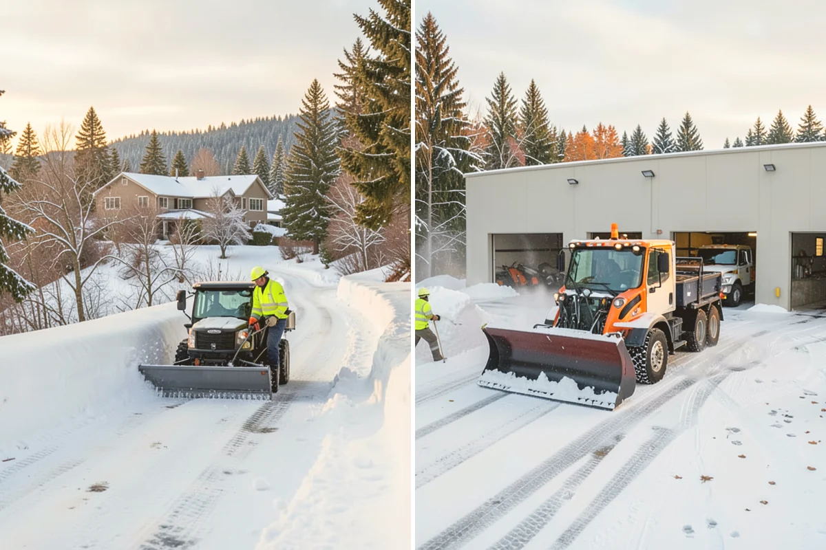 Restaurant Sidewalk Clearing in Algona, King County, WA - Clear the entrance and waiting area before service opens