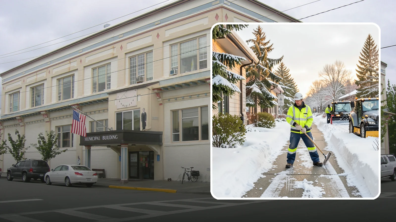 Restaurant Sidewalk Clearing in Anacortes, Skagit County, WA - Patron-entrance sidewalk clearing for Western Washington restaurants, keeping entry walks and waiting areas safe through lunch...