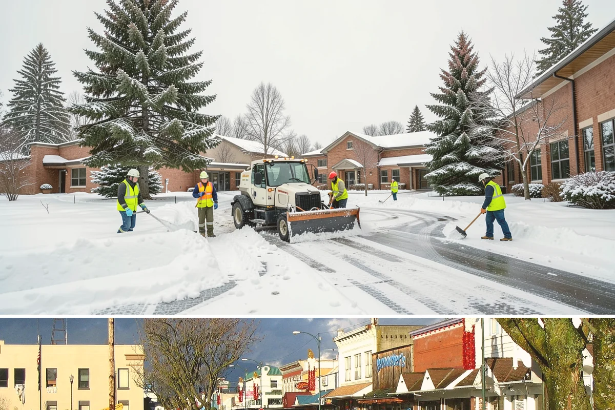 Restaurant Sidewalk Clearing in Arlington, Snohomish County, WA - Restaurant sidewalk risk peaks from late November through February during evening service, when afternoon melt refreezes at the...