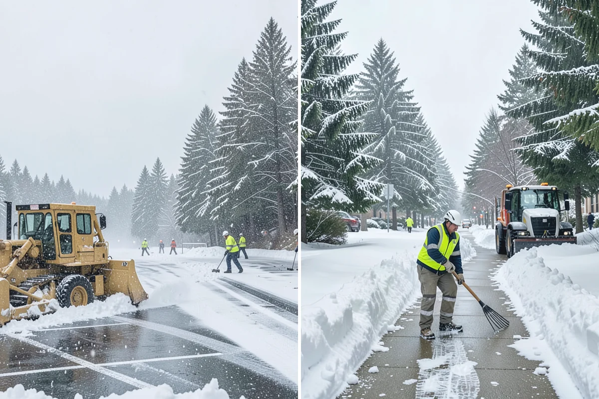 Restaurant Sidewalk Clearing in Beaux Arts Village, King County, WA - Clear the entrance and waiting area before service opens