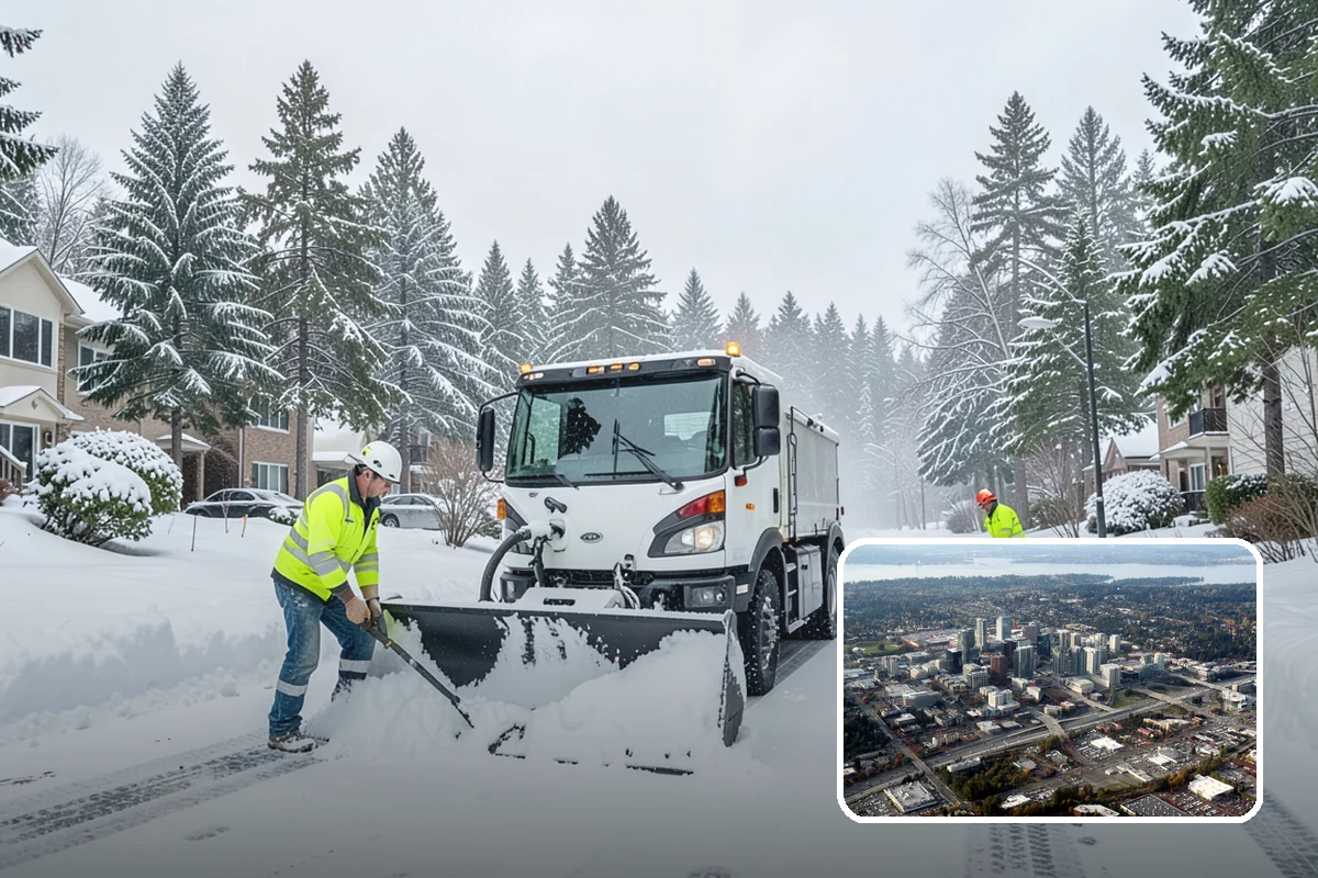 Restaurant Sidewalk Clearing in Bellevue, King County, WA - Entry and waiting areas kept safe through dinner service