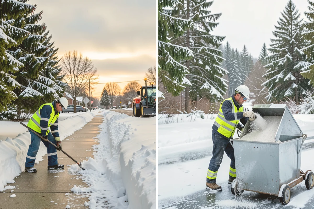 Restaurant Sidewalk Clearing in Bellevue, King County, WA - Clear the entrance and waiting area before service opens