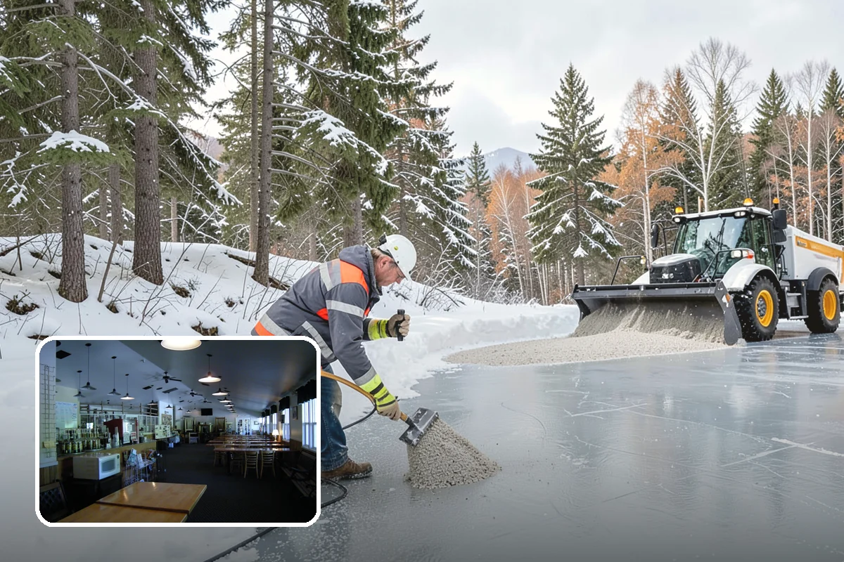 Restaurant Sidewalk Clearing in Black Diamond, King County, WA - Entry and waiting areas kept safe through dinner service